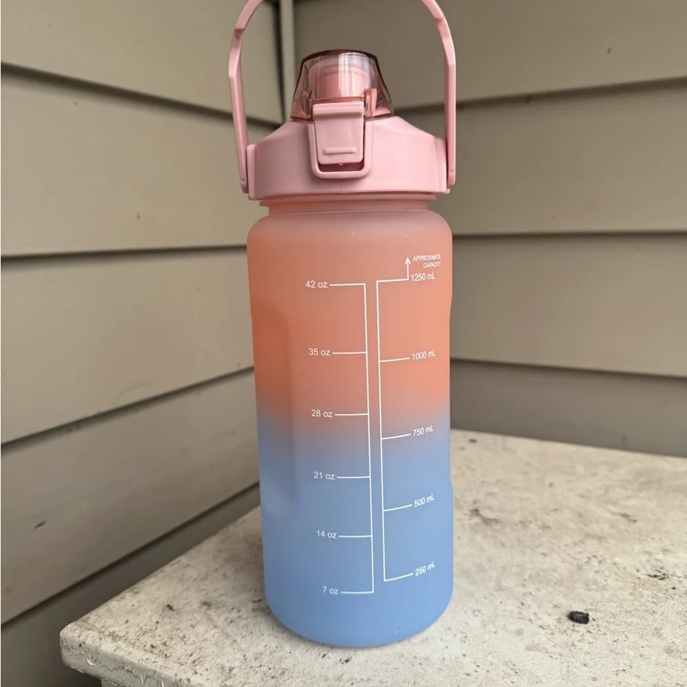 Gradient Pink and Blue Water Bottle